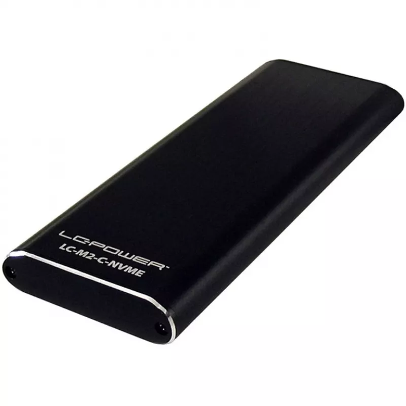 SSD dėklas LC-Power LC-M2-C-NVME juodas M.2
