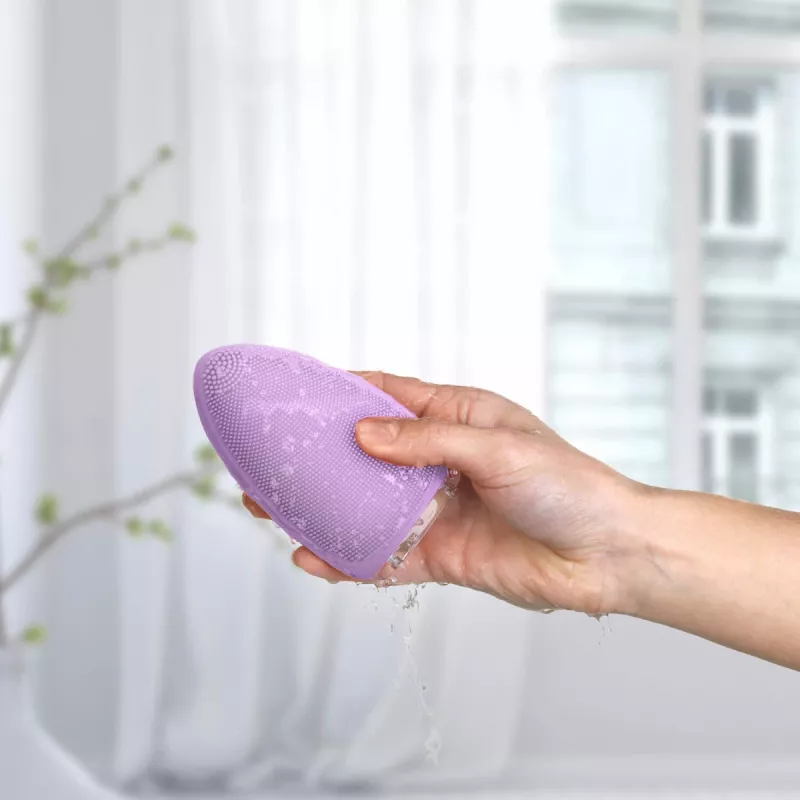 Vibracinis šepetėlis veidui Silk'n Bright violetinis, AC / baterija, visų tipų odai