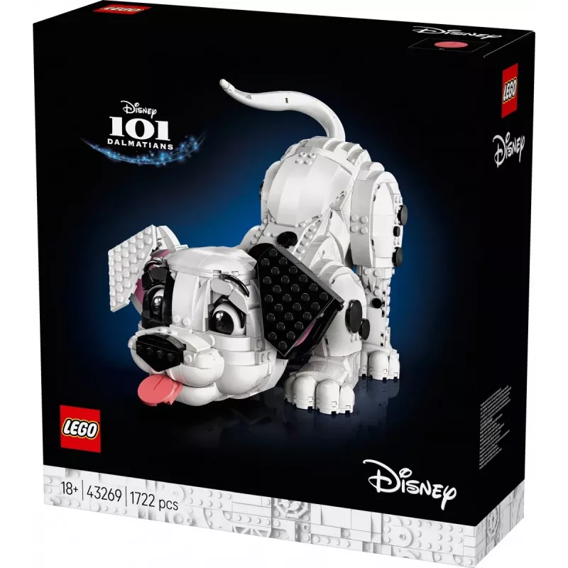 LEGO Disney 43269 101 Dalmatinų šuniukų kolekcinis statybų rinkinys – 1722 detalės, 220 mm aukštis, 18+