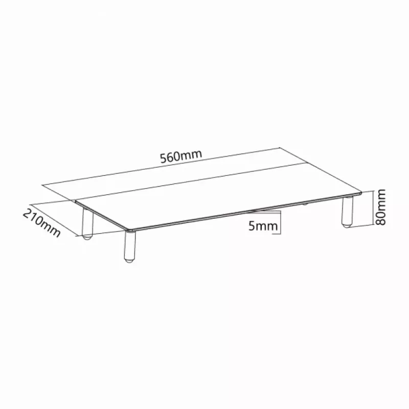 Sbox DS-610 stalinis stovas monitoriui ar nešiojamam kompiuteriui