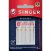 SINGER adata 80/12 (model 250054303) suapvalintu galu megztiems audiniams