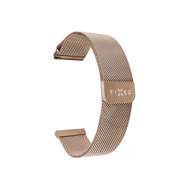 Laikrodžio dirželis FIXED Mesh Strap Fixed 18mm Nerūdijančio plieno Auksinis Quick Release