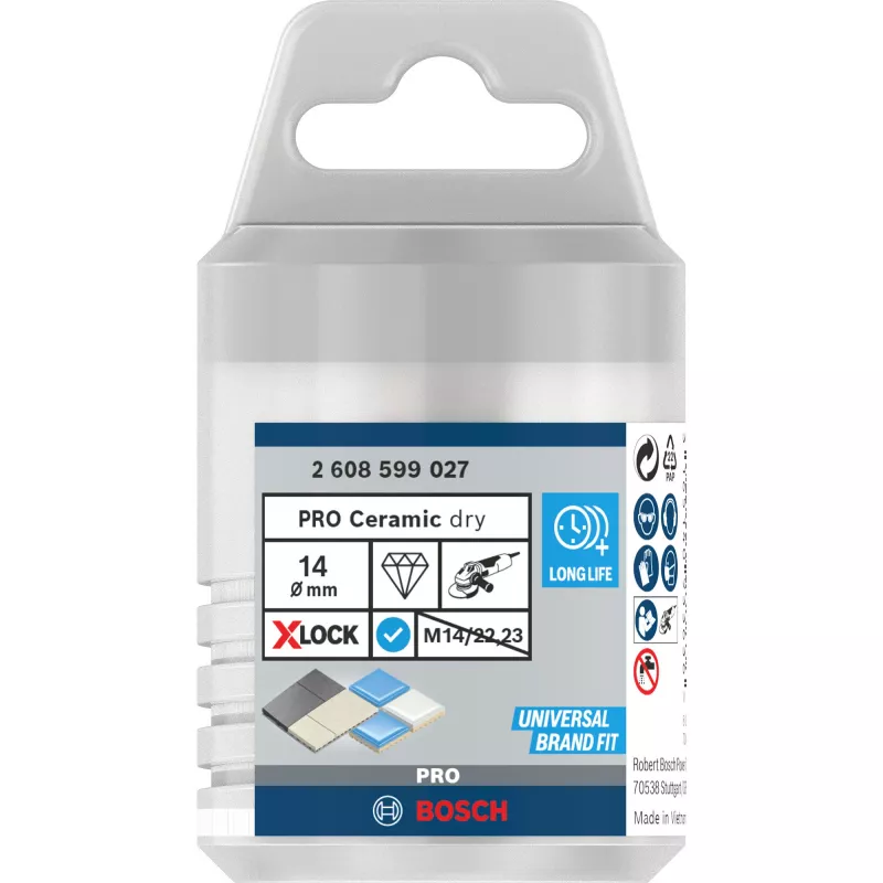 Bosch 2 608 599 027 deimantinis gręžtuvas plytelėms X-LOCK 1,4 cm