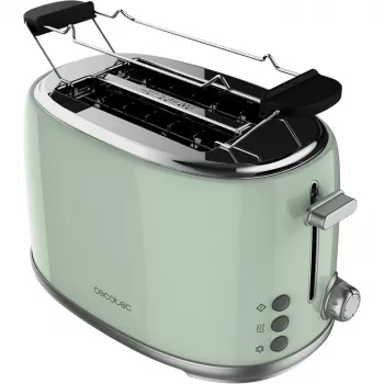 Skrudintuvas Toast&Taste 1000 Retro Double Green (žalias, 980 W, 2 riekėms)