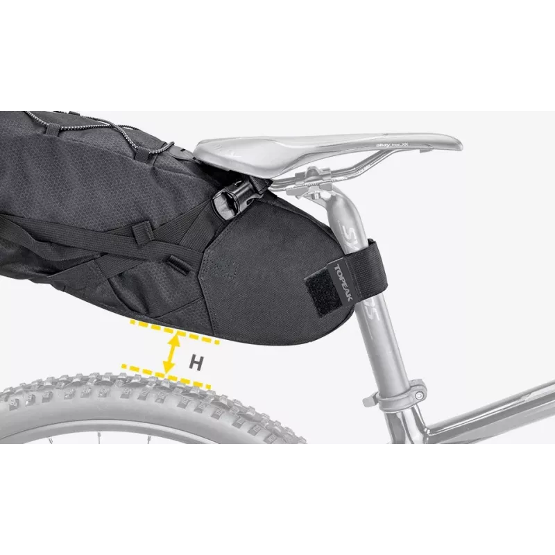 Dviračio krepšys Topeak BackLoader 15 L Nylon Polyethylene Juoda