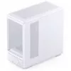 Jonsbo D200 baltas mATX mid-tower korpusas su grūdintu stiklu ir Mini Temp ekranu