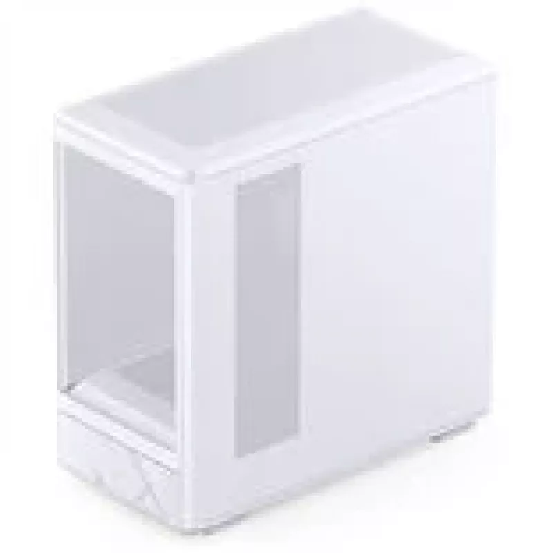 Jonsbo D200 baltas mATX mid-tower korpusas su grūdintu stiklu ir Mini Temp ekranu