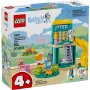 LEGO kaladėlių rinkinys 11201 Žaidimų aikštelės nuotykiai su Blue ir Chloe – minifigūrėlės, žaidimo scena
