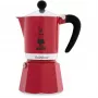 Bialetti Rainbow kavinukė viryklei 3 puodeliai Raudona