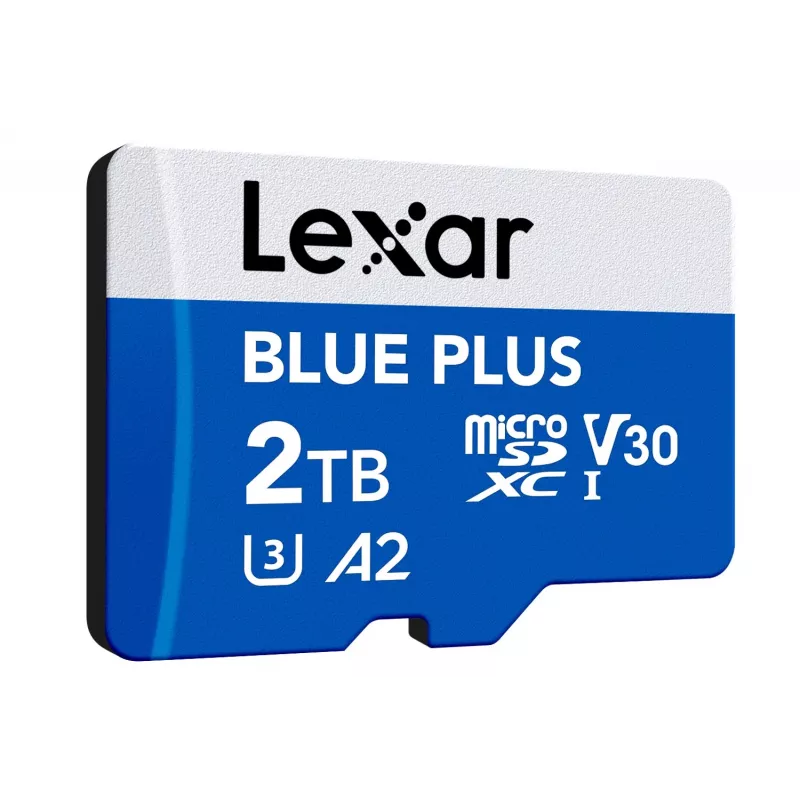 „Lexar BLUE PLUS“ atminties kortelė MicroSDXC 2 TB UHS‑I, 170 MB/s, U3 V30, atspari vandeniui