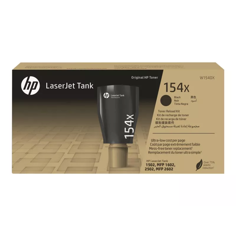 HP 154X didelės talpos juodas originalus LaserJet Tank tonerio papildymo rinkinys
