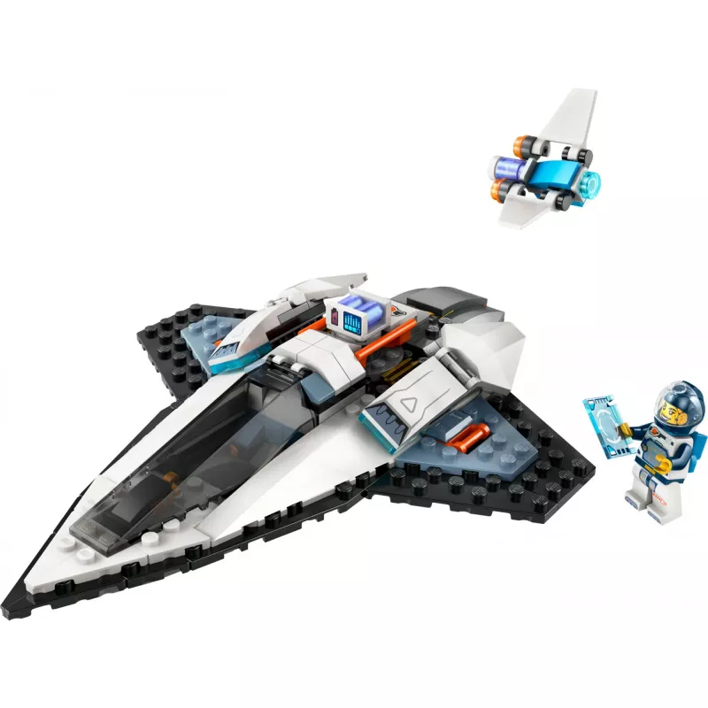 LEGO City 60430 kosminis laivas tarp žvaigždžių, kaladėlių rinkinys, 240 elementų, 1 žmogeliukas, nuo 6 metų
