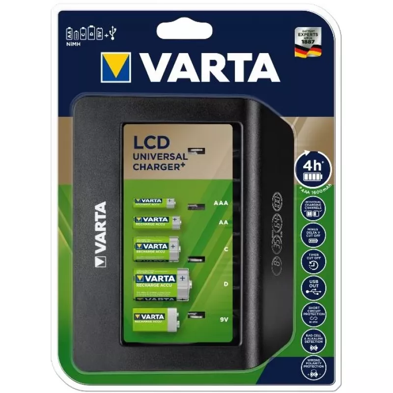 Varta Universal Charger+ akumuliatorių įkroviklis