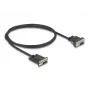 Delock RS-232 serijinis kabelis, D-Sub 9 lizdas su maitinimu 9 kontakte (DC 5.5 x 2.1 mm), 1 m, juodas