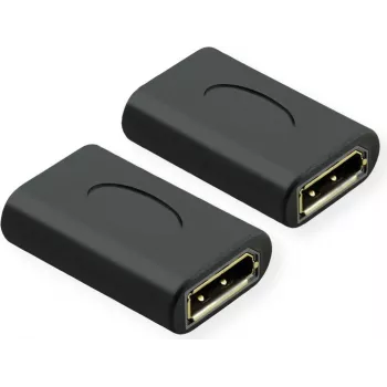 Value 12.99.3165 Adapteris (1x DisplayPort lizdas - 1x DisplayPort lizdas) Juodas