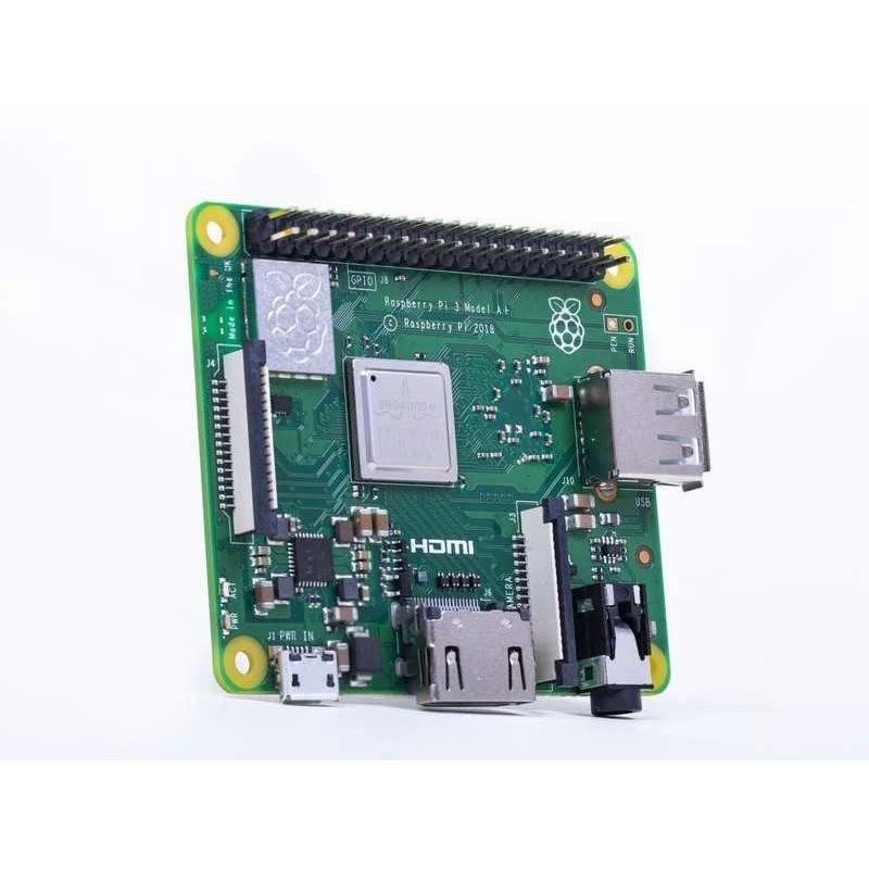 Raspberry Pi 3 Model A+ - vienos plokštės kompiuteris - Broadcom BCM2837B0 / 1,4 GHz - RAM 512 MB - 802,11a/b/g/n/ac, Bluetooth 4,2