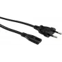 VALUE - Stromkabel - Eurostecker (M) bis IEC 60320 C7 (M) - Wechselstrom 250 V - 2.5 A - 3 m - Schwarz - Europa (19.99.2092)