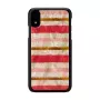 iKins dėklas iPhone XR — trumpas pyrago dizainas, juodas