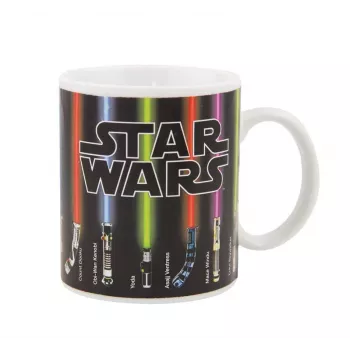 Paladone Star Wars Heat Change puodelis su šviesos kardais