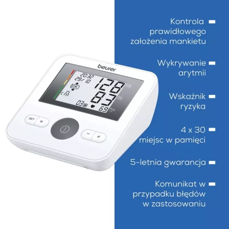 Automatinis kraujospūdžio matuoklis Beurer BM27 su LCD ekranu