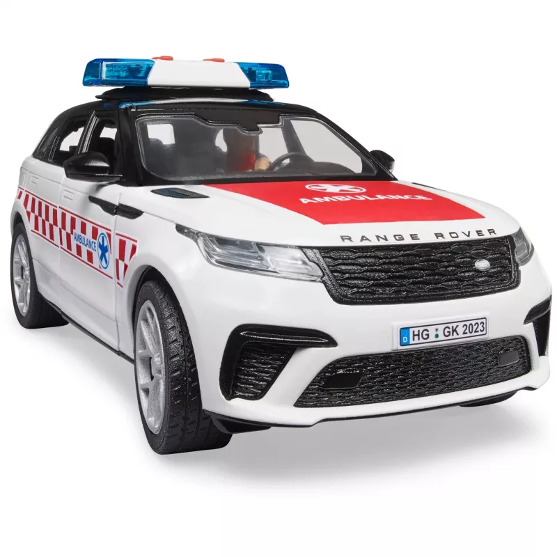 Transporto priemonė Range Rover Velar su ugniagesių įranga ir figūrėle BRUDER