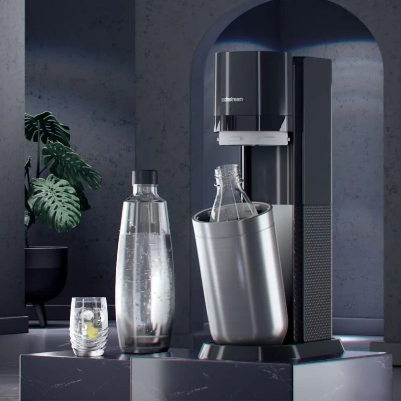 Sodos aparatas SodaStream DUO juodas su nerūdijančio plieno akcentais
