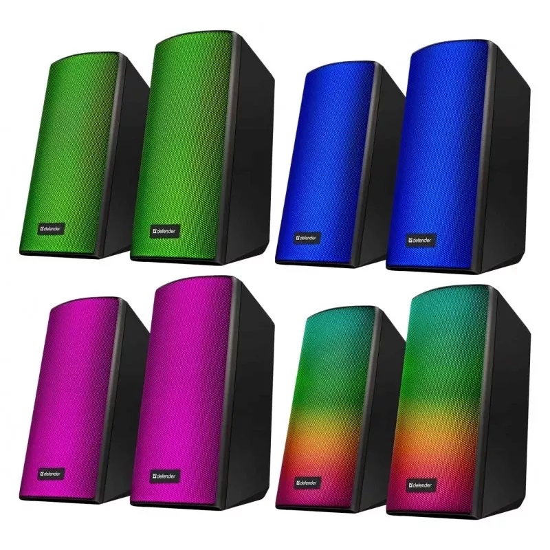 Garsiakalbiai PC Defender Spitfire 2.0 6W LED USB