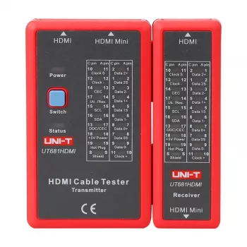 HDMI kabelių testeris UNI-T UT681HDMI – HDMI tęstinumo ir laidų tikrinimas