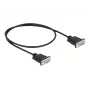 RS-232 kabelis DeLOCK 87308 0,5 m moteriškas į moterišką