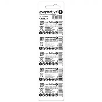 Ličio baterija mini everActive CR1620 5 vnt.