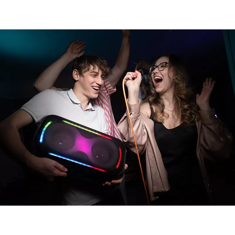 TRACER Speaker Poweraudio King 2 BT TWS – belaidis karaoke garsiakalbis 45W RMS