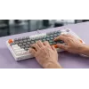 Savio ASTRAL WHITE JADE 3 COLOURS klaviatūra, žaidimų, USB, QWERTY US International