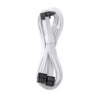 CableMod C-Series Pro Connection Cable - Variant A, 90°, 16 kontaktų į 2x8 kontaktų PCIe, balta