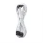 CableMod C-Series Pro Connection Cable - Variant A, 90°, 16 kontaktų į 2x8 kontaktų PCIe, balta