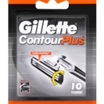 Pakeičiamieji skustuvo peiliukai Gillette ContourPlus, 10 vnt.