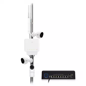 Ubiquiti UniFi Switch Flex (3 vienetų pakuotė) Valdomas L2 Gigabit Ethernet (10/100/1000) maitinimas per Ethernet (PoE) baltas