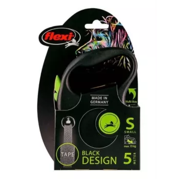 FLEXI Black Design S – ištraukiamas pavadėlis – 5 m