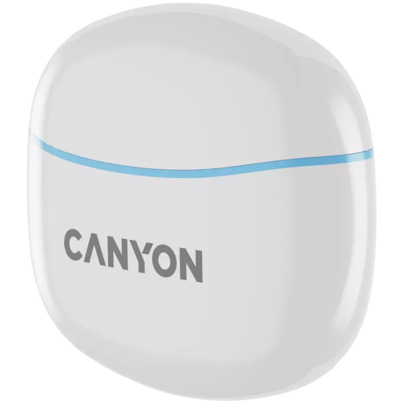 Canyon TWS-5 CNS-TWS5BL Belaidės ausinės – Tikras belaidis ryšys – Bluetooth 5.3 – Į ausį – USB-C įkrovimo dėklas – Liečiamas valdymas – Iki 38 h veikimo – Juodos