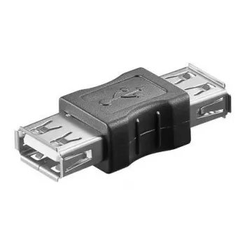 Microconnect USBAFAF USB A lizdas-lizdas adapteris, juodas