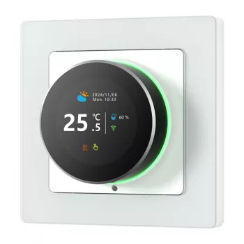 Išmanusis termostatas Avatto WT20R-EH-16A-W-WiFi – Wi‑Fi valdymas, 16A relė, baltas
