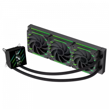 Gamemax HAILSTORM 360 LCD | 360 mm skysčio aušintuvas procesoriui | Juoda