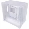Lian Li O11 Vision Compact - Baltas + 3x UNI FAN SL-INF 120 ARGB Reverse Blade Ventiliatorius - 120mm + HydroShift II LCD-S 360TL AiO-Skysčio aušinimas, 360mm
