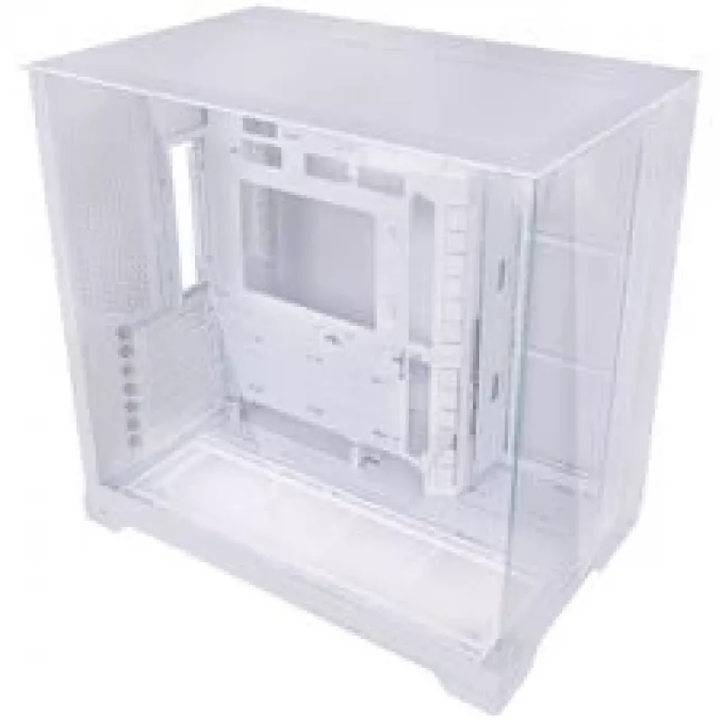 Lian Li O11 Vision Compact - Baltas + 3x UNI FAN SL-INF 120 ARGB Reverse Blade Ventiliatorius - 120mm + HydroShift II LCD-S 360TL AiO-Skysčio aušinimas, 360mm