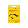 DeLOCK adapteris USB Type-C į RS-232 D-Sub 9 kontaktų vyriškas 0,25 m