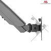 Stalinis monitoriaus laikiklis MACLEAN MC-775, 32 colių (81,3 cm), VESA 75x75–100x100, iki 8 kg, pilka