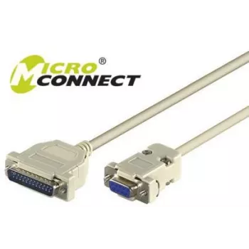 Microconnect IBM029 nuoseklusis kabelis pilkas 3 m DB-9 DB-25