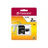 Flash atminties kortelė Transcend 2GB MicroSD TS2GUSD