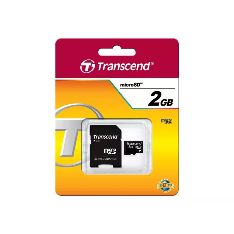 Flash atminties kortelė Transcend 2GB MicroSD TS2GUSD