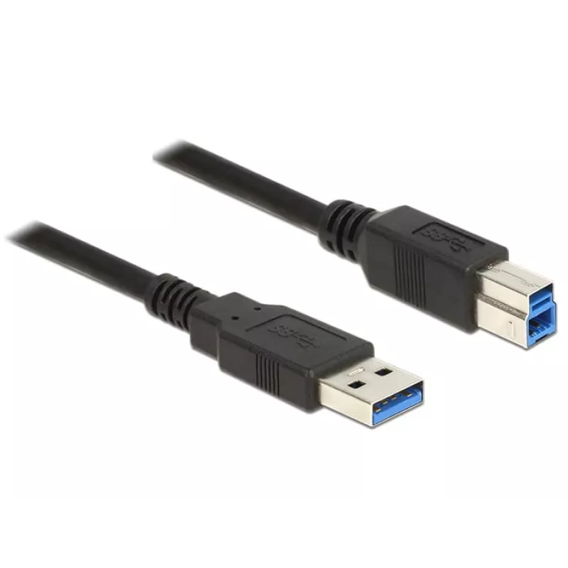 USB kabelis DeLOCK 85069 USB 3.2 Gen 1 3 m USB A USB B juodas