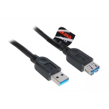 USB 3.0 ilginimo laidas Akasa AK-CBUB02-15BK 1,5 m juodas
